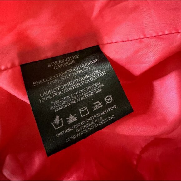 Noize Utility Nylon Jacket Coat Zip Front Pink S bv - Picture 7 of 8